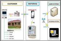 Le PLC à distance intégré du contrôle rf d'appareils de données de facturation de vente de solutions de l'AMI de prepaymen automatique refont le plein