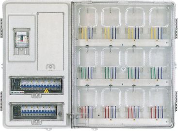 Boîte externe transparente Mcb de mètre électrique de 12 positions ignifuge